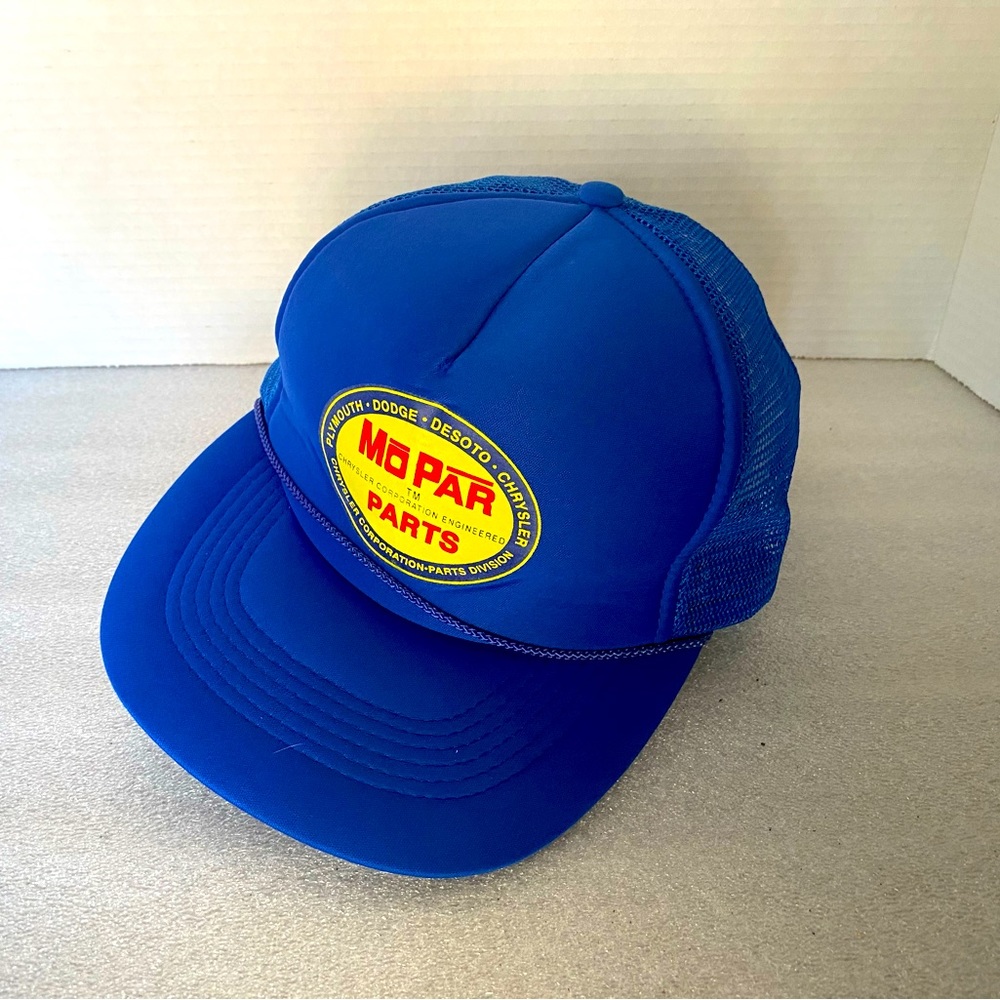 Vintage  Mopar parts Chrysler corporation Mesh Foam Trucker Hat